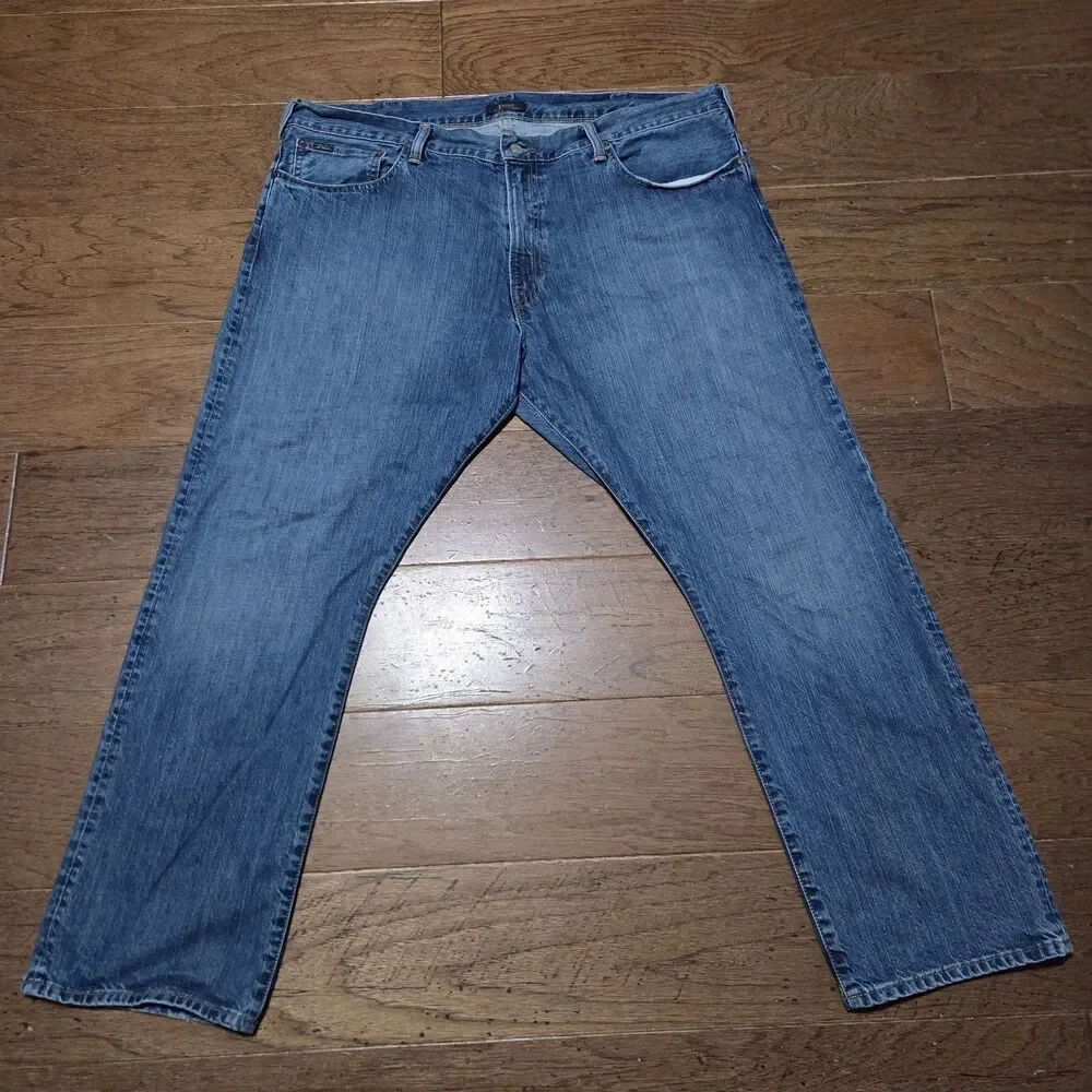 Polo Ralph Lauren Jeans Mens (42x30) 40x30 Blue The Hampton Relaxed Straight